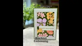 Blackout Embossing for card-making