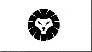 Circle based Lion Head Logo Adobe Illustrator Drawing Process