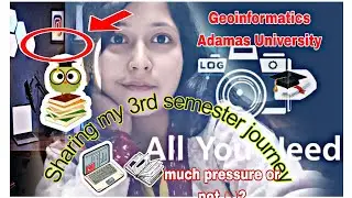Sharing my 3rd semester journey - Adamas University Geoinformatics 2024-26 vlog 📚📖📈 #collegejourney 