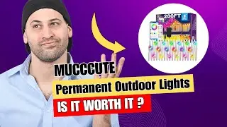 MUCCCUTE Permanent Outdoor Lights,200ft RGB + IC Eaves Lights with App & Remote Control