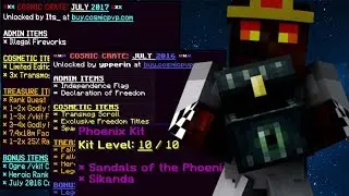 Triple OP July Cosmic Crate Opening + 3 Godly Space Flares -  CosmicPvP Factions Spirit Planet