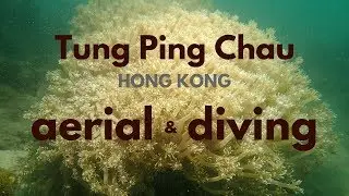 Tung Ping Chau island by Drone and Diving - Hong Kong