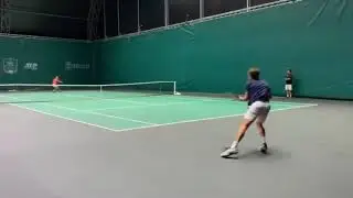 Rafael Nadal is Out of this world 🌎 Amazing Forrhand Lob Point vs ATP Tennis player in practice