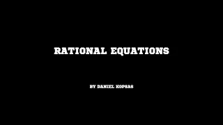 Rational Equations