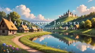 Tranquil Medieval Celtic Music in a Riverside Village 🌿 | Relaxing Fantasy Ambience