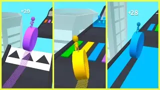 Spiral Roller run  level 16,17 !!NEW UPDATE !! ALL Levels Gameplay Android , ios