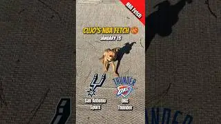 Cujo&rsquo;s NBA Fetch | San Antonio Spurs vs Oklahoma City Thunder 🐕 01-13-2026 NBA #CujoCatches
