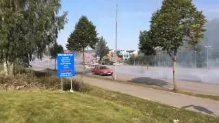 Volvo 855R (tgul) burnout