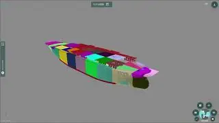 Region selection on a sample model (Digital Twin system - C4D Web)