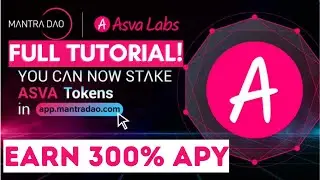 How to stake Asva Finance Token - ASVA staking on Mantradao - ASVA token staking - ASVA coin staking