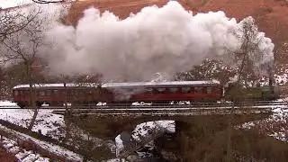 J72 No. 69023 'Joem' in the snow during Jan and Feb at the North Yorkshire Moors Railway