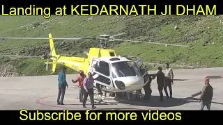 Landing at kedarnath Dham by helicopter ride 2019- Ocotber - 2019