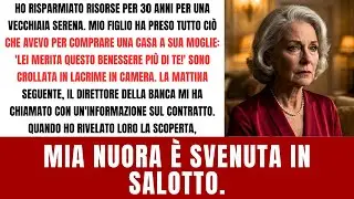 Mio figlio ha pego la mia pensione per dare un palazzo a sua moglie... Ma la banca mi ha contattato.