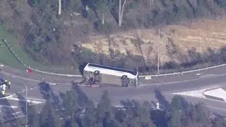 Driver charged after bus accident kills 10 wedding guests in Australia