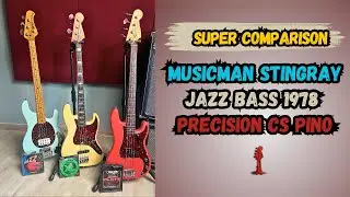 SUPER COMPARISON ! MusicMan Stingray Classic - Precision Bass CustomShop - Jazz Bass 1978