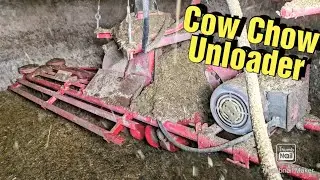 Van Dale Silo Unloader at Work/Cows Out For A Run