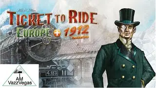 Ticket To Ride PS4 XBOX Console Gameplay on the Europe 1912 Mega Map vs AI Quick Game