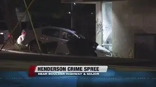 Stolen car crashes into building