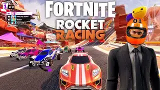 Trying out Fortnite Rocket Racing w/Pandoffy and Friends