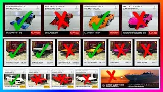 GTA 5 Online Los Santos Summer Special DLC Update - BUYER BEWARE! Cars, Vehicles & MORE To NOT BUY!