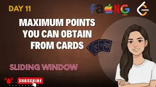 Maximum Points You Can Obtain from Cards | LeetCode Sliding Window 