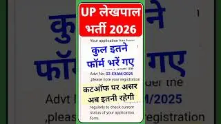 UP Lekhpal Total Form 2026 | lekhpal pet cutoff 2026 | PET Cut-off for Lekhpal #2026 #viral #shorts