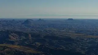 Vista del lago La Florida y del embalse A. E. Aguero desde alturas de RP41, dpto. Cnel. Pringles