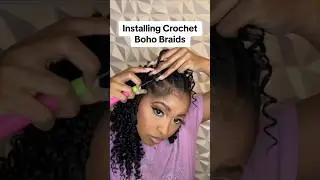 Realistic Crochet Boho Braids #braids #boxbraids #crochetbraids #hair #hairhacks #protectivestyles