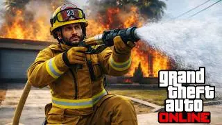 I BECAME A FIREFIGHTER IN GTA ONLINE! (New Odd Jobs)