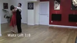 How To Dance Waltz Three Eighths Turns Left
