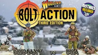 BOLT ACTION SKIRMISH! | Germans vs USA | Wargaming in WW2