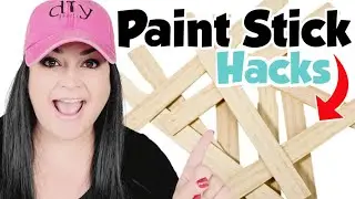 Super EASY Crafts Using Paint Sticks + Home Decor Crafts