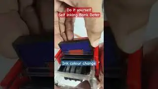 how to change colour in self inking Date Stamp #stampfactory #date #stamping