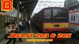 Indonesian Railways : JReast 203 & 205 series at Cawang