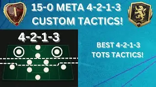 META 15-0 4213 CUSTOM TACTICS! BEST FC25 TACTICS FOR TOTS!