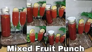Mixed Fruit Punch..Easy and quick drinks for cocktail parties.. || SMITA KITCHEN CRAFT ||