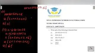 Writing numbers in factorial form