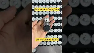 24V Micro Water Pump | 0.1A, 400ml/min | Compact Diaphragm Liquid Pump
