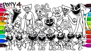 Poppy Playtime Chapter 4 Big Coloring Pages / How to Color Main Bosses and MONSTERS #AD832