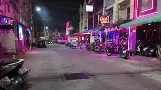 Pattaya Gentleman's Clubs, Bong Koch 8, Pattaya Tai 16, Bong Koch 3, Third Road, Thailand. 4K 60FPS