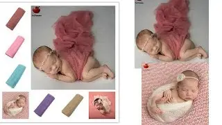Baby Newborn Photography Swaddle Photo Props Blanket Wraps Posing Nappy Cover #181019