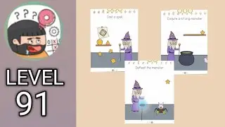 Brain Test 5 Level 91 All Parts solutions walkthrough 