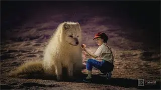 Boy with Fox - Photoshop fantasy manipulation tutorial