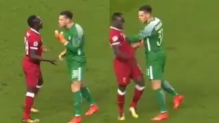 Sadio Mane vs Ederson Fight