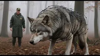 HELPLESS Wolf Trapped in Cruel Wire 😢 | Brave Rescue Mission in the Wild (Emotional Save)
