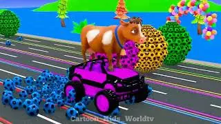 3D Funny Animals Long Slide Game 🐄🐘🐯 | Viral Animal Game 2026