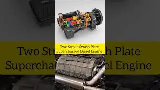 Two Stroke Swash Plate Supercharged Diesel Engine!!| Mechanical Mechanism| #chairidesign #technology