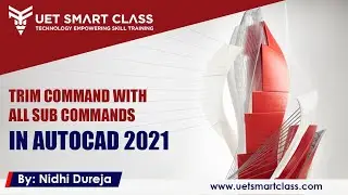 Trim Command in AutoCAD 2021| Trim Tool with All Sub Options in AutoCAD 2021
