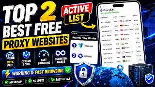 Best Free Proxy Websites 2026 | Fast, Secure & Unlimited Access ✅