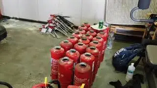 Annual Inspection of Fire Extinguishers,BA,EEBD,Lifejacket, Immersion suit and renewal of Certs.